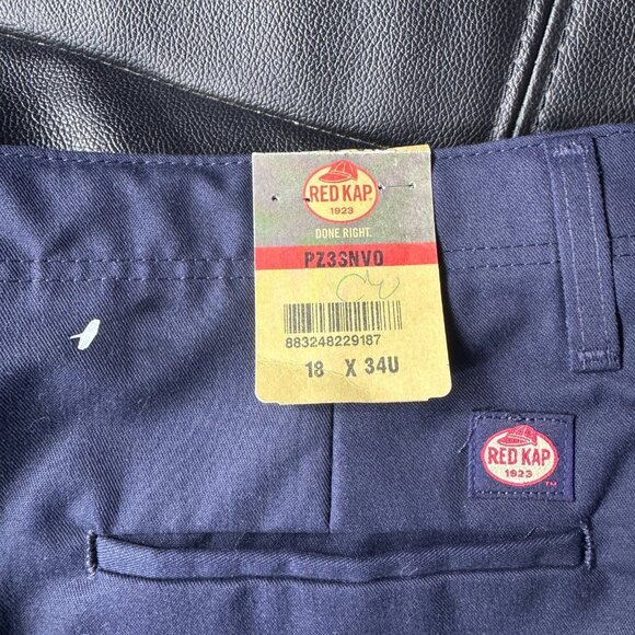 Red Kap Women's Work NMotion Pants Blue Stretch Twill Wrinkle Resistant 18x34 - Picture 4 of 8